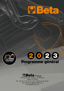 Catalogue Général BETA 2023